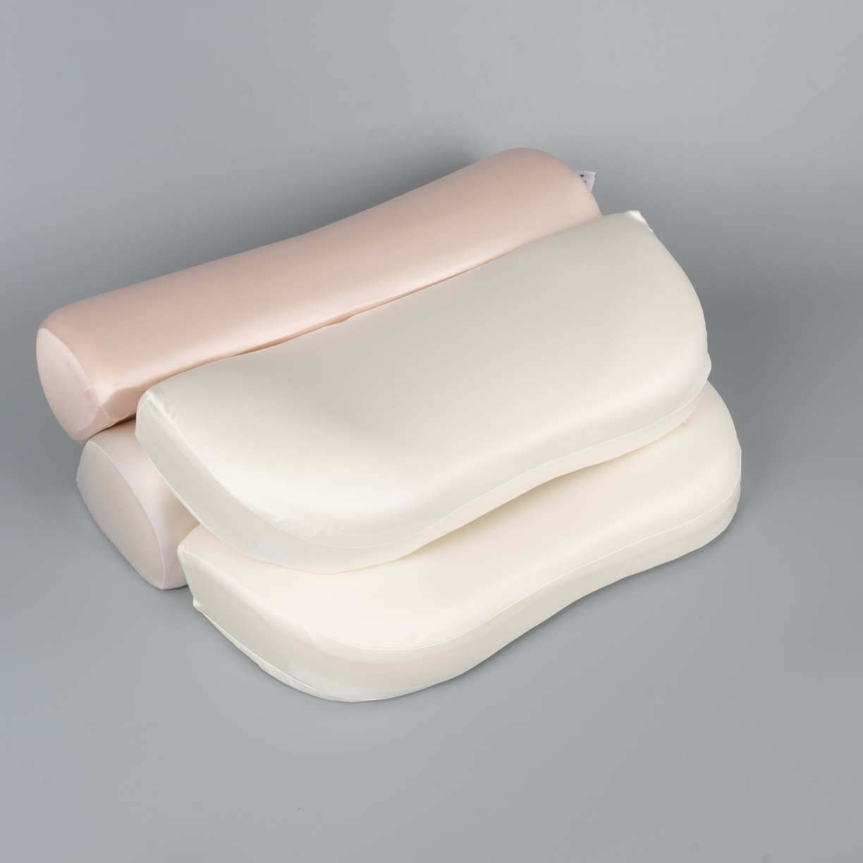 91家纺网 家纺一手货源 找家纺 （总）爱尔记忆枕 2026新款记忆眠慢回弹牵引枕,粉白,白色