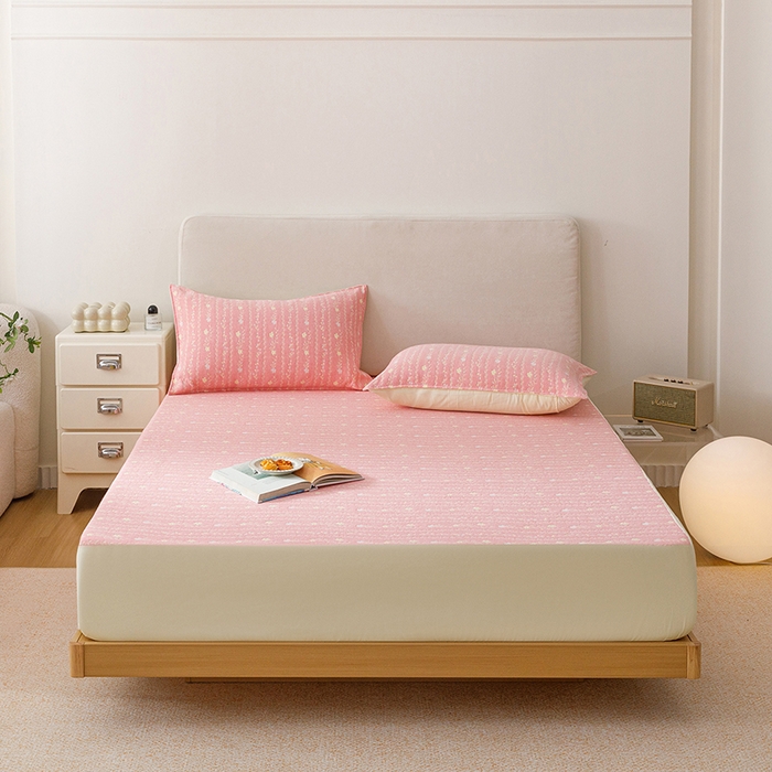 91家纺网 家纺一手货源 找家纺 （总）悦然毛巾被 2026新款水洗三层纱布全棉床笠套件床单夹棉床罩A类单床笠床笠单件