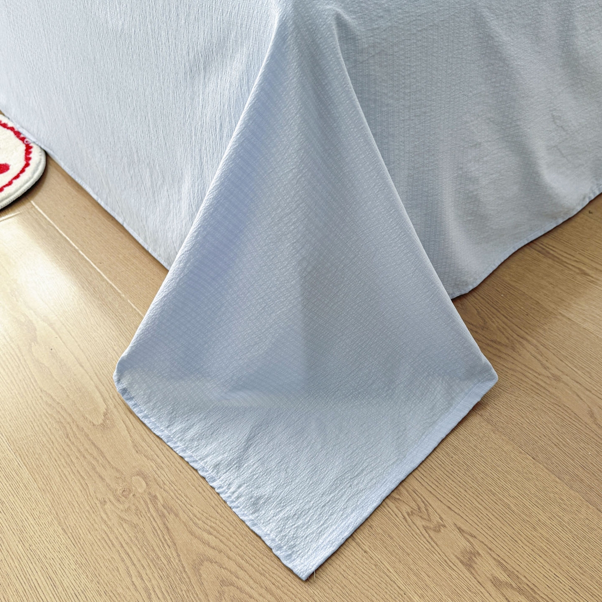 91家纺网 家纺一手货源 找家纺 蓝冰家纺 2026新款a类泡芙双层纱大豆夏被夏凉被空调被夏被四件套 泡芙-花开富贵