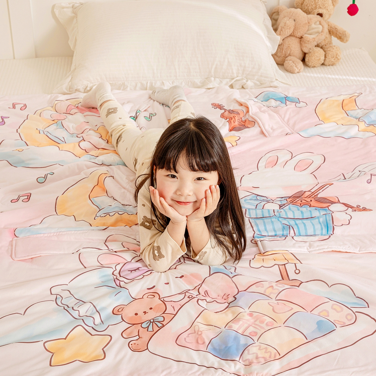 91家纺网 家纺一手货源 找家纺 （总）十九色 2026新款数码大版锦氨凉感防踢被拥抱被夏凉被夏被空调被