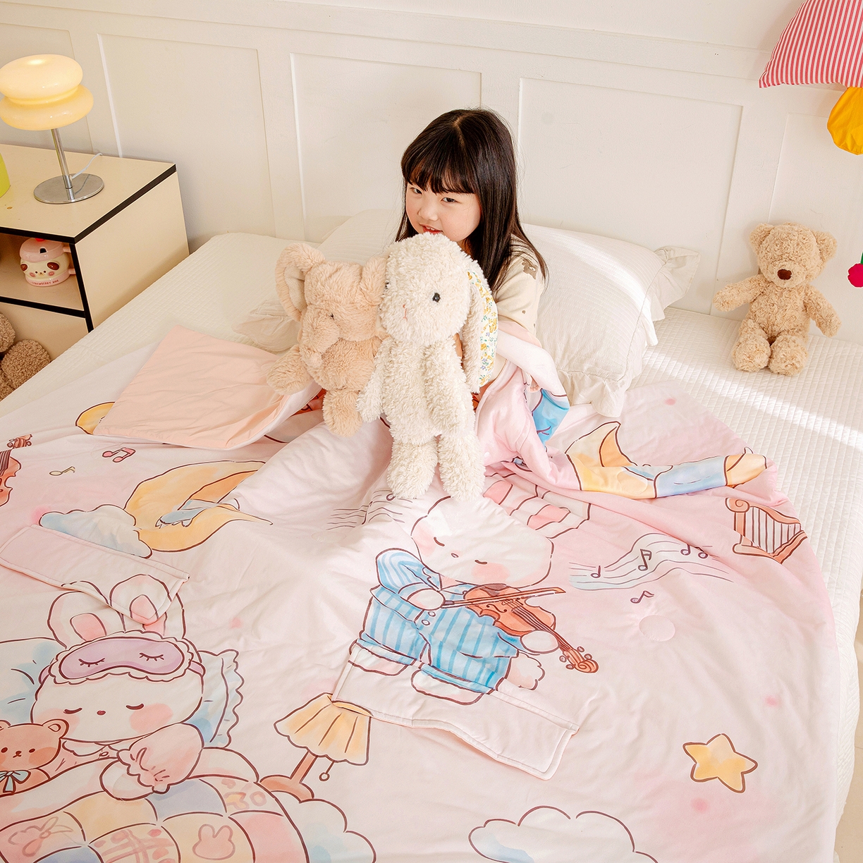 91家纺网 家纺一手货源 找家纺 （总）十九色 2026新款数码大版锦氨凉感防踢被拥抱被夏凉被夏被空调被