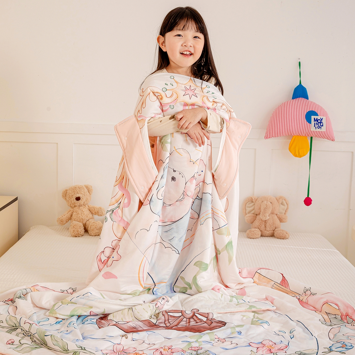 91家纺网 家纺一手货源 找家纺 十九色 2026新款数码大版锦氨凉感防踢被拥抱被夏凉被夏被空调被 流沙寄梦