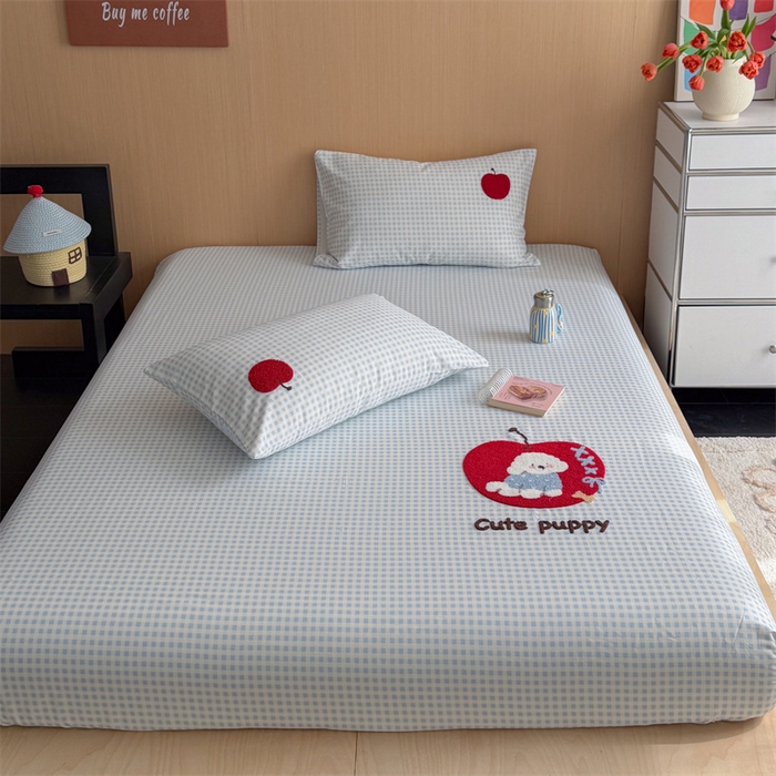 91家纺网 家纺一手货源 找家纺 （总）暖生活 2026春夏新款A类全棉纯棉老粗布床笠三件套床笠单件