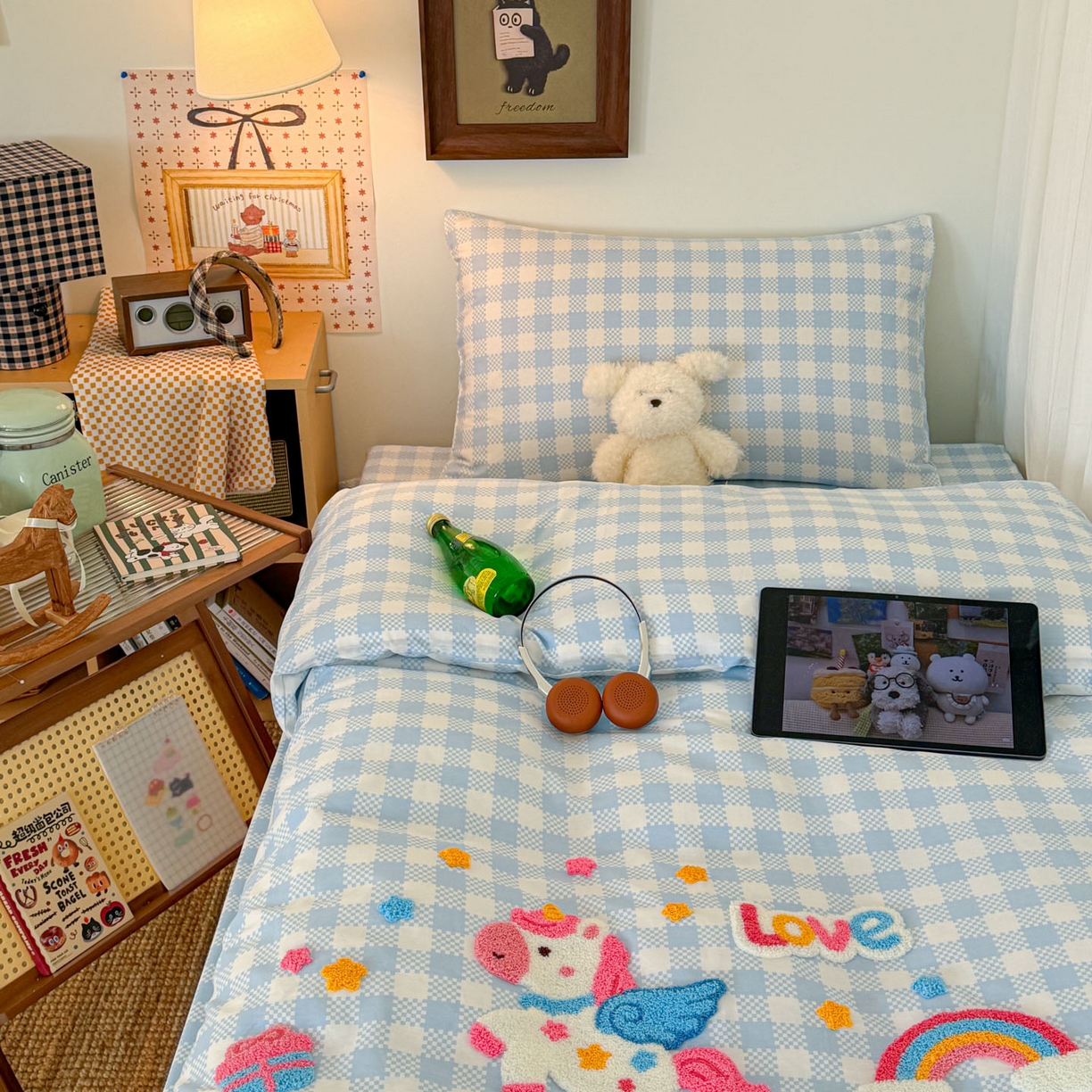 91家纺网 家纺一手货源 找家纺 （总）倾慕家纺 2026新款学生纯棉毛巾绣四件套