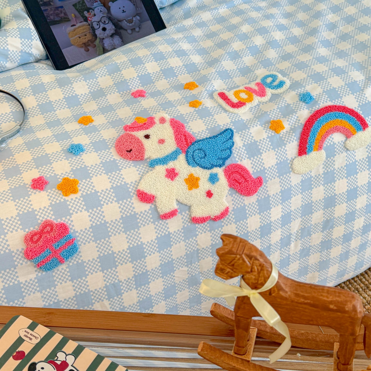 91家纺网 家纺一手货源 找家纺 （总）倾慕家纺 2026新款学生纯棉毛巾绣四件套