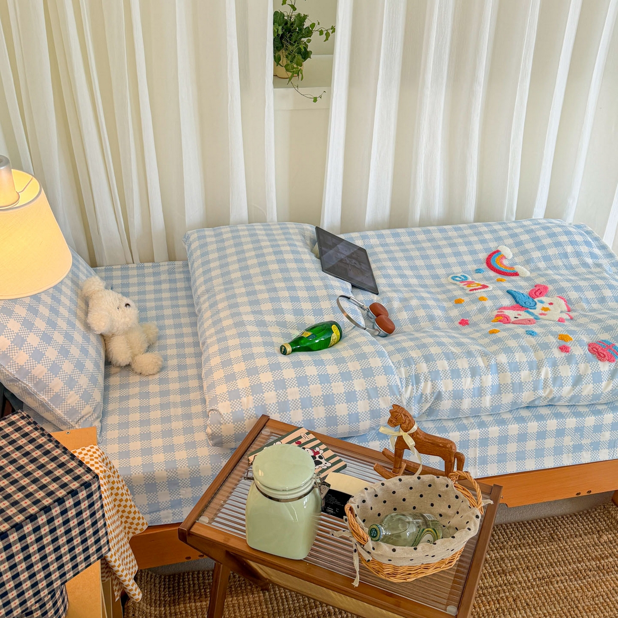 91家纺网 家纺一手货源 找家纺 （总）倾慕家纺 2026新款学生纯棉毛巾绣四件套