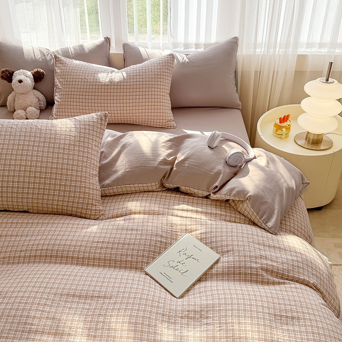 （总）网客家纺 2026新款软糯云朵棉水洗棉四件套