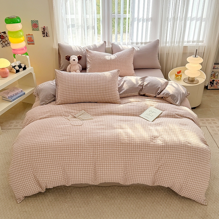 91家纺网 家纺一手货源 找家纺 （总）网客家纺 2026新款软糯云朵棉水洗棉四件套