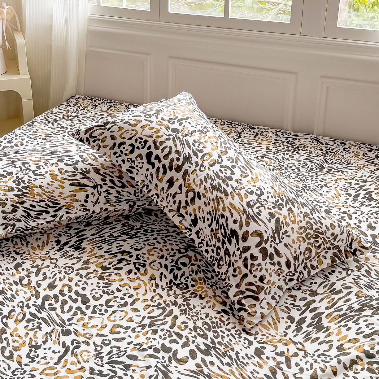 91家纺网 家纺一手货源 找家纺 梵巢家纺 2026新款芦荟棉四件套和单品印花四件套 床笠款四件套 虎虎生威