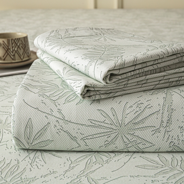 91家纺网 家纺一手货源 找家纺 （总）爱彼家纺 2026新款纯棉提花A类新款老粗布夏季凉席单床单床单三件套-提花系列一