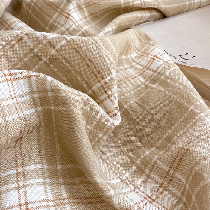 91家纺网 家纺一手货源 找家纺 网客家纺 2026新款软糯云朵棉水洗棉四件套 绿野格