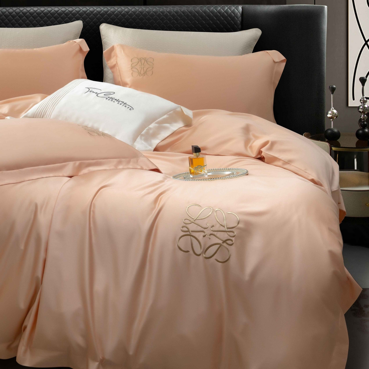 91家纺网 家纺一手货源 找家纺 （总）莱豫家纺 2026春夏新款100s兰精天丝绣花四件套