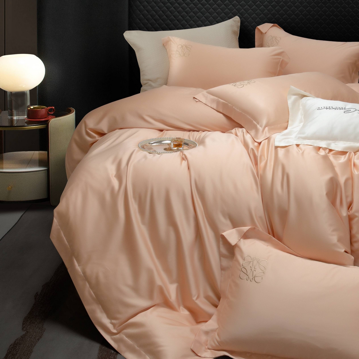 91家纺网 家纺一手货源 找家纺 （总）莱豫家纺 2026春夏新款100s兰精天丝绣花四件套