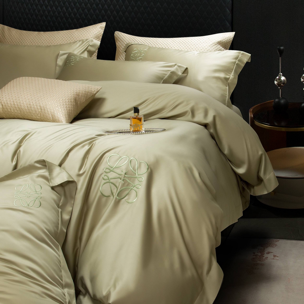 91家纺网 家纺一手货源 找家纺 （总）莱豫家纺 2026春夏新款100s兰精天丝绣花四件套