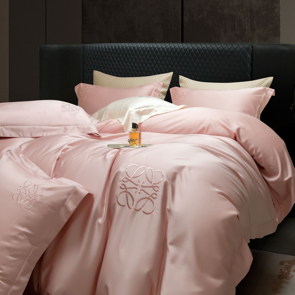 91家纺网 家纺一手货源 找家纺 （总）莱豫家纺 2026春夏新款100s兰精天丝绣花四件套