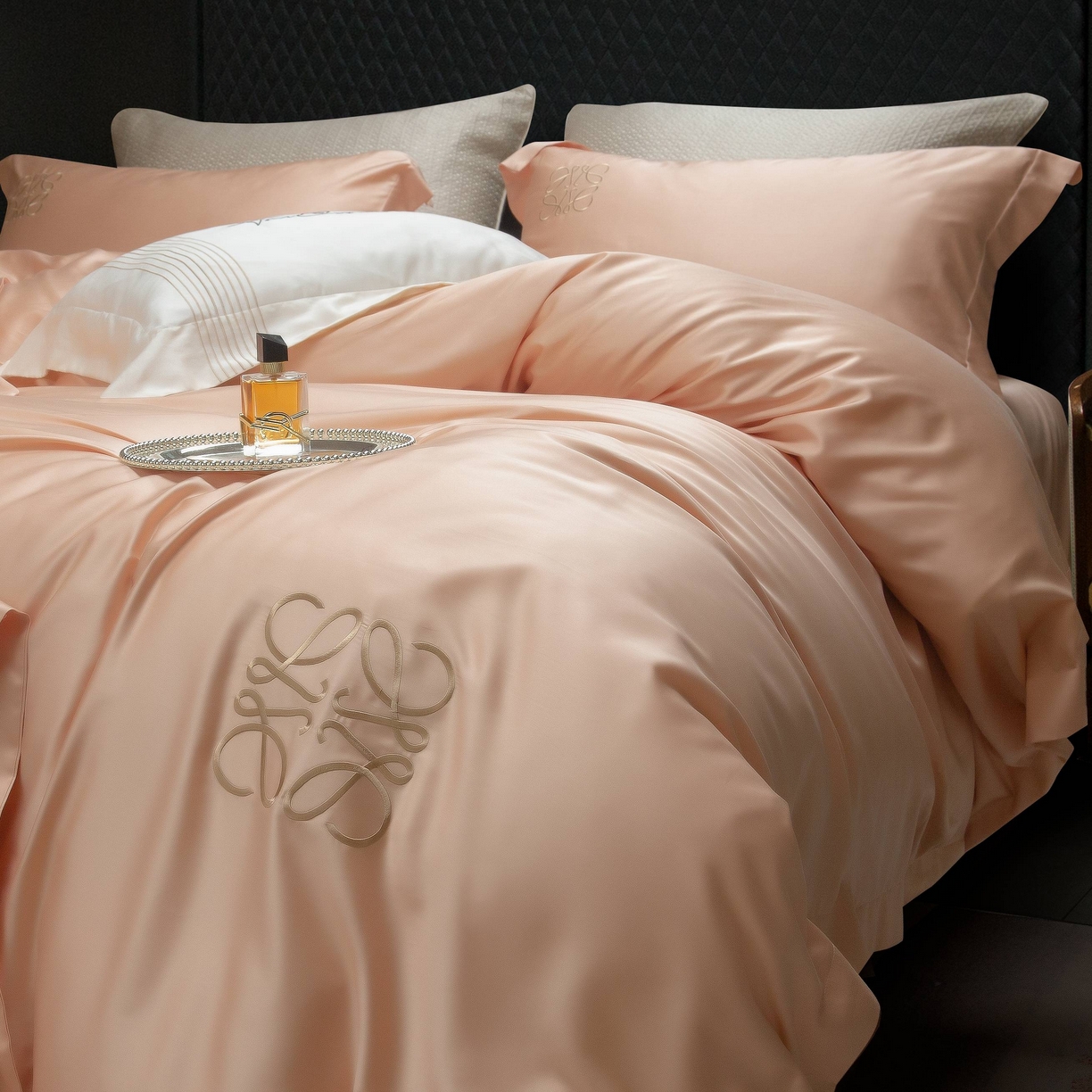 91家纺网 家纺一手货源 找家纺 （总）莱豫家纺 2026春夏新款100s兰精天丝绣花四件套