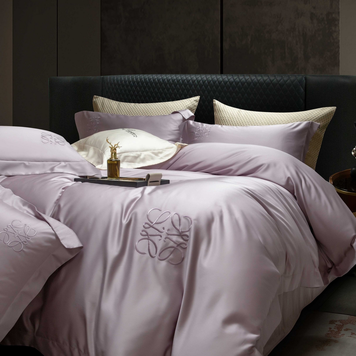 91家纺网 家纺一手货源 找家纺 （总）莱豫家纺 2026春夏新款100s兰精天丝绣花四件套