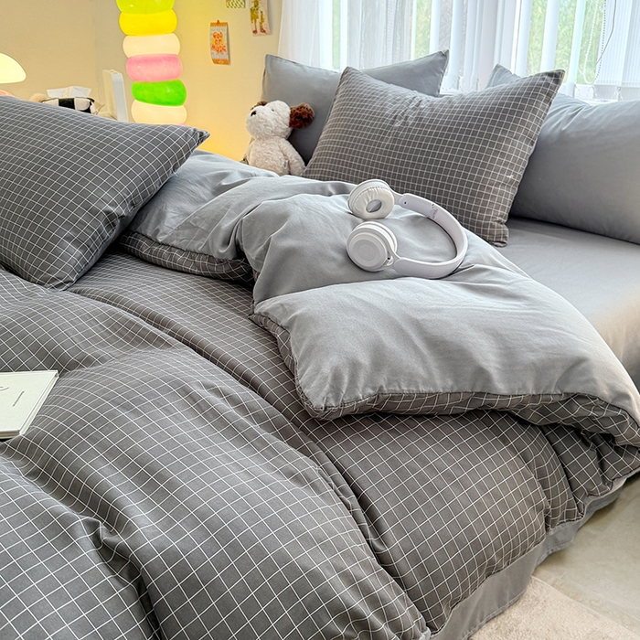 91家纺网 家纺一手货源 找家纺 网客家纺 2026新款软糯云朵棉水洗棉四件套 罗格先生