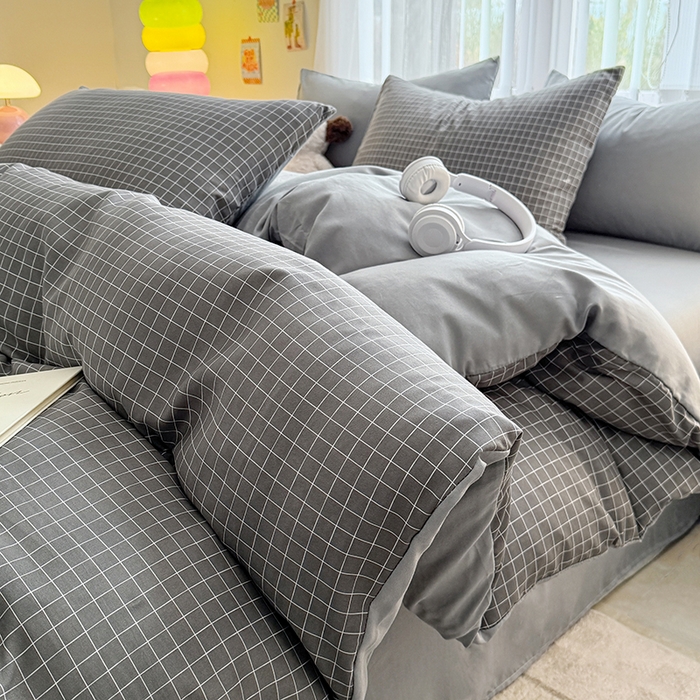 91家纺网 家纺一手货源 找家纺 网客家纺 2026新款软糯云朵棉水洗棉四件套 罗格先生