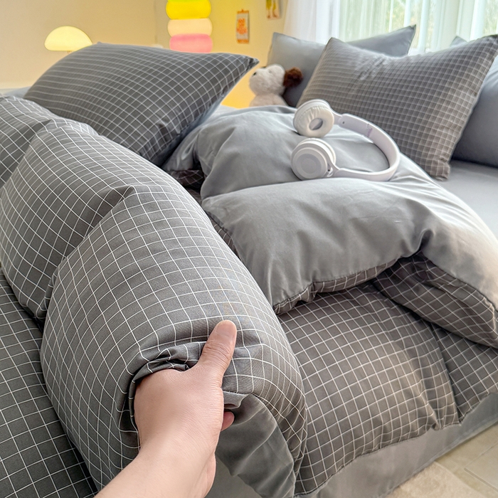 91家纺网 家纺一手货源 找家纺 网客家纺 2026新款软糯云朵棉水洗棉四件套 罗格先生