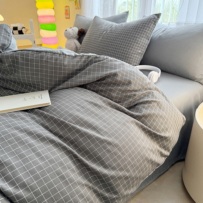 91家纺网 家纺一手货源 找家纺 网客家纺 2026新款软糯云朵棉水洗棉四件套 罗格先生