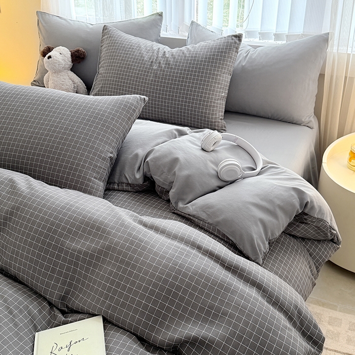 91家纺网 家纺一手货源 找家纺 网客家纺 2026新款软糯云朵棉水洗棉四件套 罗格先生