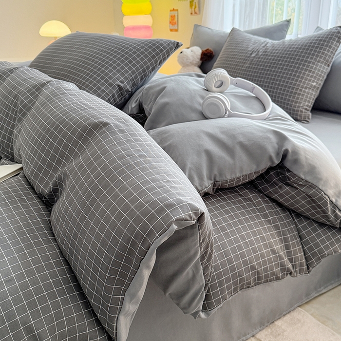 91家纺网 家纺一手货源 找家纺 网客家纺 2026新款软糯云朵棉水洗棉四件套 罗格先生