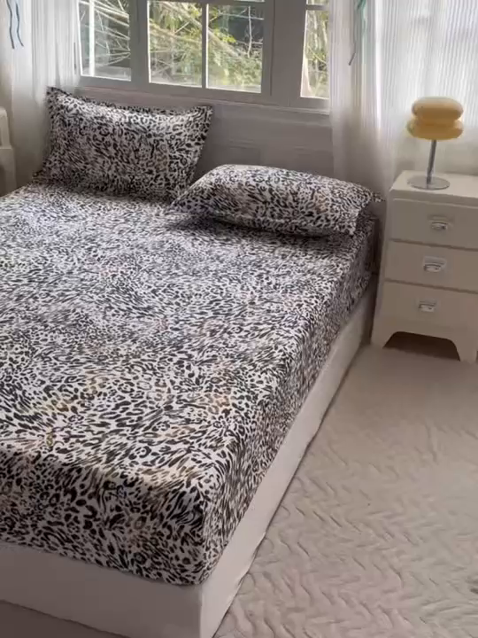 91家纺网 家纺一手货源 找家纺 梵巢家纺 芦荟棉床笠单床笠，外贸跨境单床笠磨毛床笠印花床笠床笠三件套 虎虎生威