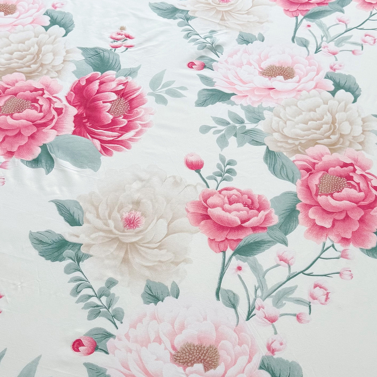 91家纺网 家纺一手货源 找家纺 梵巢家纺 芦荟棉床笠单床笠，外贸跨境单床笠磨毛床笠印花床笠床笠三件套 花开富贵