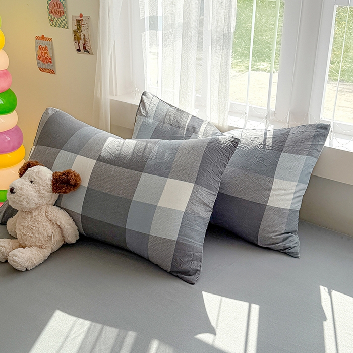 91家纺网 家纺一手货源 找家纺 网客家纺 2026新款软糯云朵棉水洗棉四件套 浅巷时光