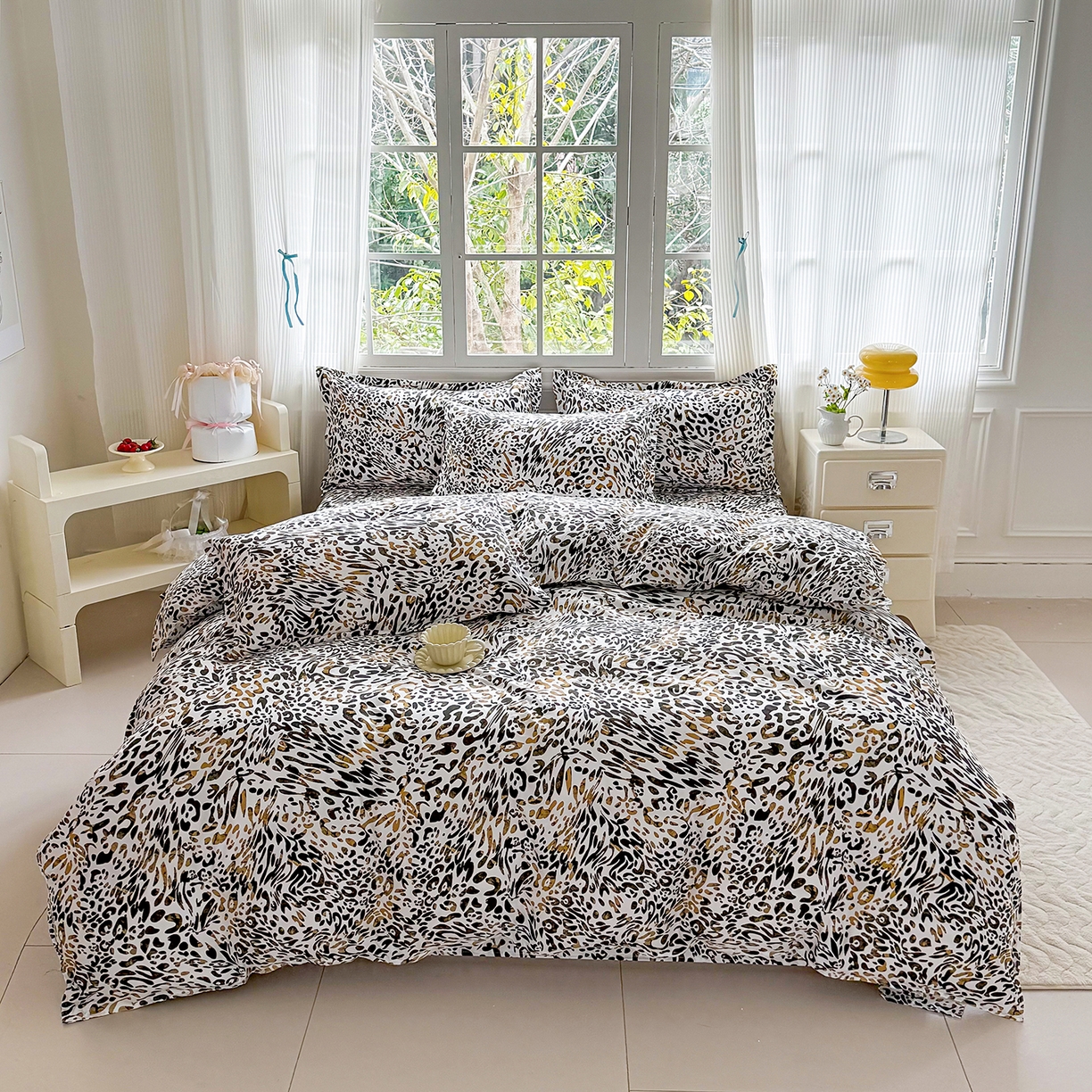 91家纺网 家纺一手货源 找家纺 梵巢家纺 芦荟棉三四件套，床单，被套，枕套化纤四件套 虎虎生威,虎虎生威