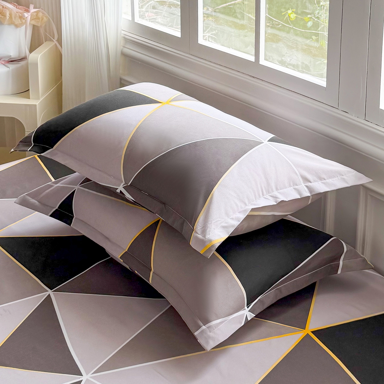 91家纺网 家纺一手货源 找家纺 梵巢家纺 2026新款加厚芦荟棉床单磨毛化纤床单 钻石格