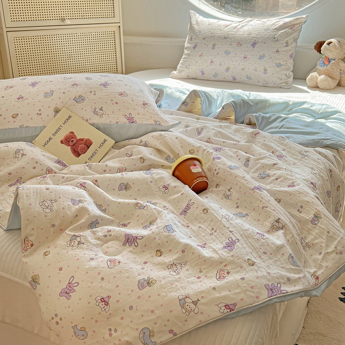 91家纺网 家纺一手货源 找家纺 （总）苏羿家纺 2026春夏新款亲肤水洗棉印花夏被空调被夏凉被被子被芯