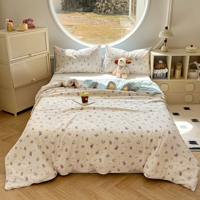 91家纺网 家纺一手货源 找家纺 （总）苏羿家纺 2026春夏新款亲肤水洗棉印花夏被空调被夏凉被被子被芯