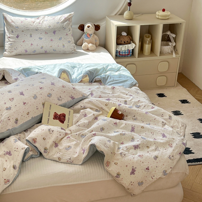 91家纺网 家纺一手货源 找家纺 （总）苏羿家纺 2026春夏新款亲肤水洗棉印花夏被空调被夏凉被被子被芯