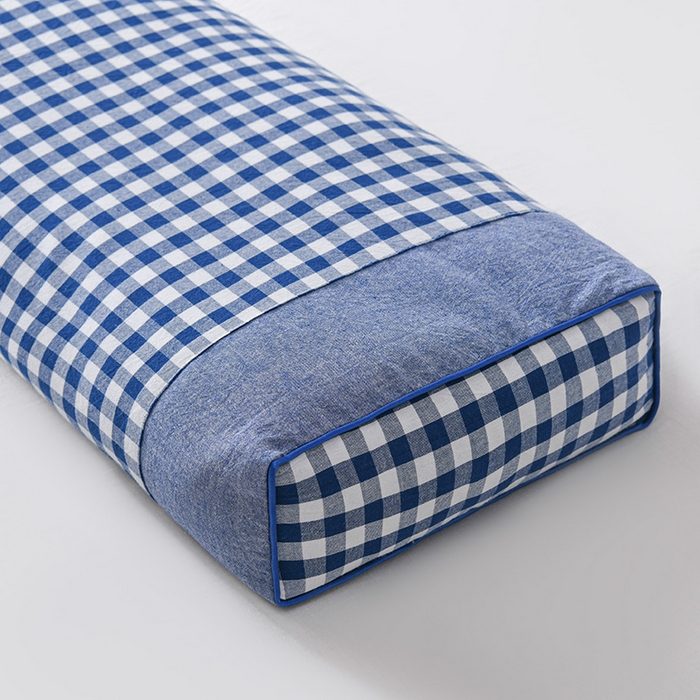 91家纺网 家纺一手货源 找家纺 （总）仁宇枕业 2026新款全棉纯棉色织水洗棉宫廷全荞麦枕头枕芯