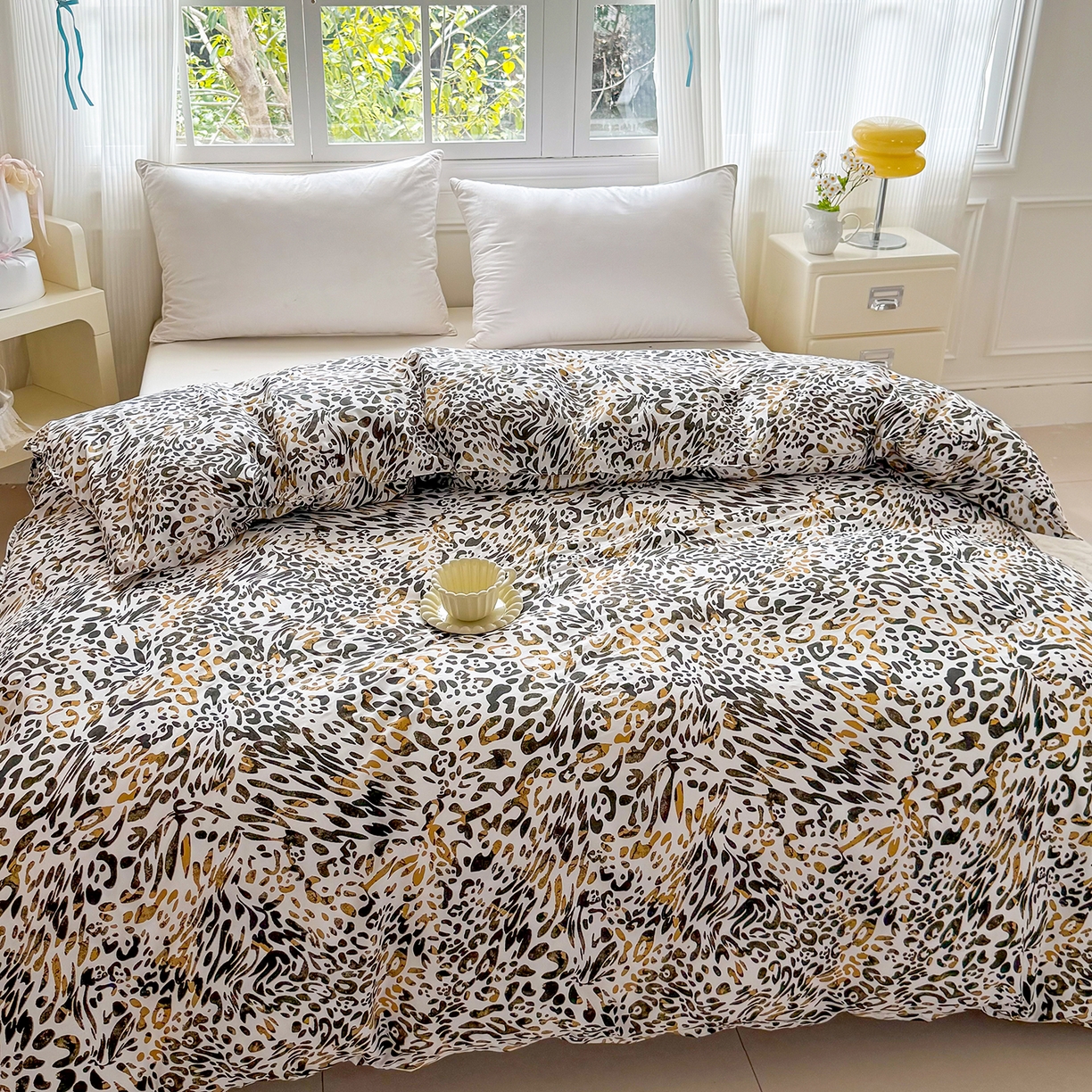 91家纺网 家纺一手货源 找家纺 梵巢家纺 芦荟棉被套，被罩化纤被套 虎虎生威