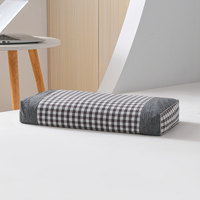 91家纺网 家纺一手货源 找家纺 （总）仁宇枕业 2026新款全棉纯棉色织水洗棉宫廷全荞麦枕头枕芯