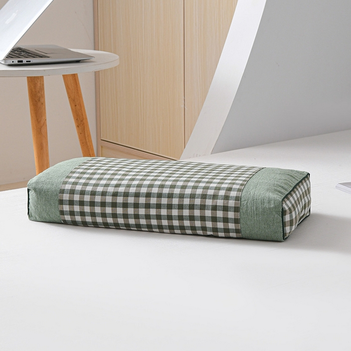 91家纺网 家纺一手货源 找家纺 （总）仁宇枕业 2026新款全棉纯棉色织水洗棉宫廷全荞麦枕头枕芯