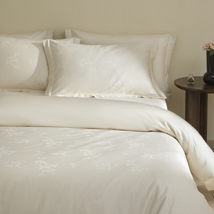 91家纺网 家纺一手货源 找家纺 （总）欧乐蒂 2026新款亲肤棉提花四件套竹影系列