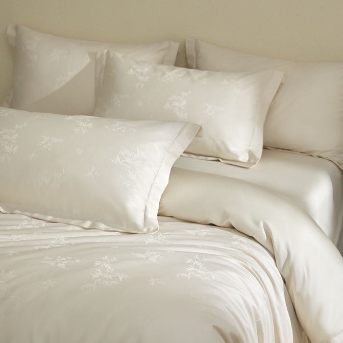 91家纺网 家纺一手货源 找家纺 （总）欧乐蒂 2026新款亲肤棉提花四件套竹影系列