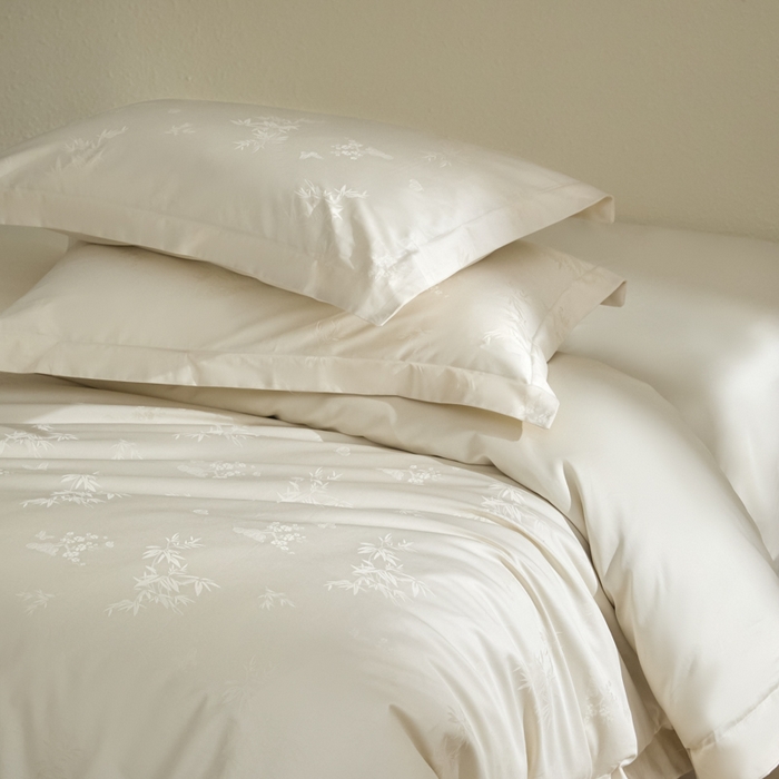 91家纺网 家纺一手货源 找家纺 （总）欧乐蒂 2026新款亲肤棉提花四件套竹影系列