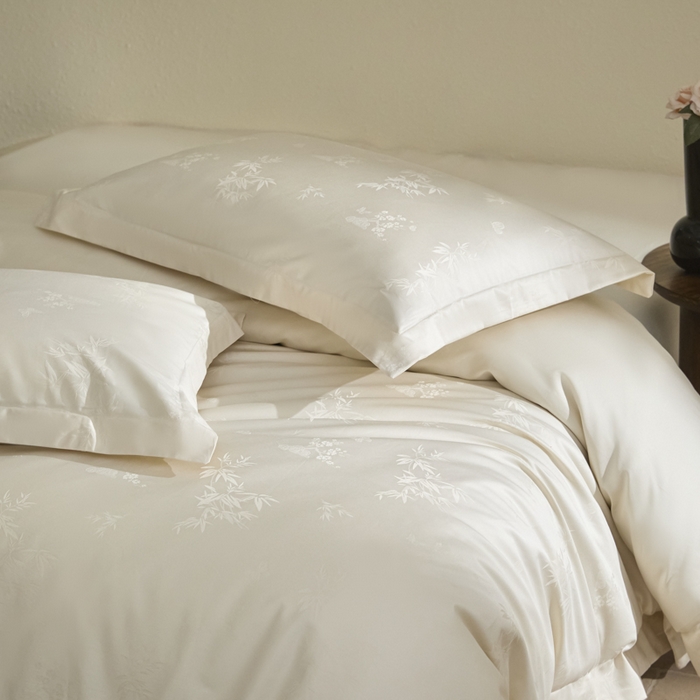 91家纺网 家纺一手货源 找家纺 （总）欧乐蒂 2026新款亲肤棉提花四件套竹影系列