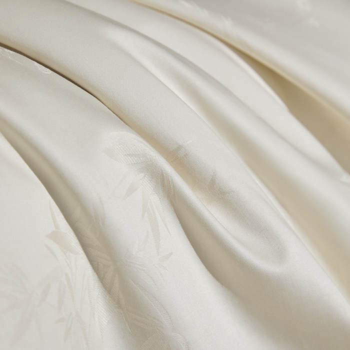 91家纺网 家纺一手货源 找家纺 欧乐蒂 2026新款亲肤棉提花四件套竹影系列 竹影-白昔