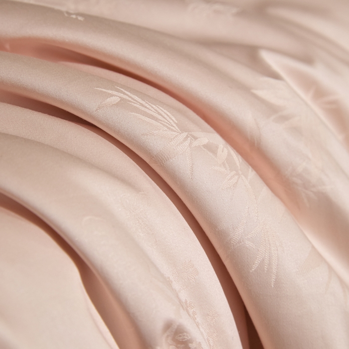 91家纺网 家纺一手货源 找家纺 欧乐蒂 2026新款亲肤棉提花四件套竹影系列 竹影-粉玉