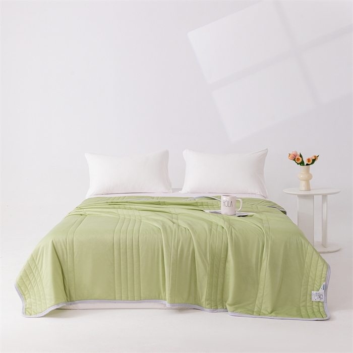 91家纺网 家纺一手货源 找家纺 （总）世爵家纺 2026新款凉感丝冰淇淋夏被纯色印花空调被直播跨境外贸爆款