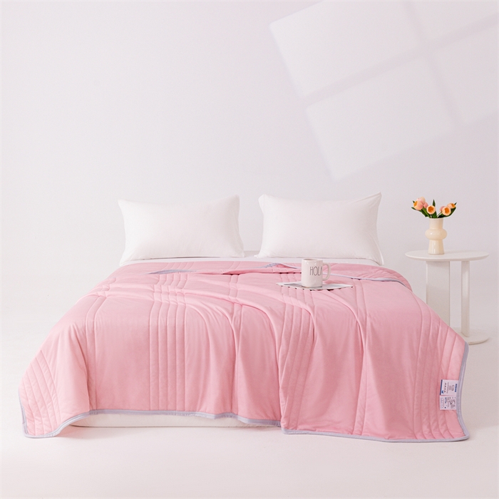 91家纺网 家纺一手货源 找家纺 （总）世爵家纺 2026新款凉感丝冰淇淋夏被纯色印花空调被直播跨境外贸爆款