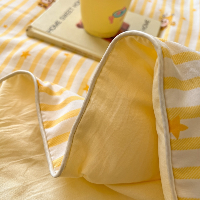 91家纺网 家纺一手货源 找家纺 苏羿家纺 2026春夏新款亲肤水洗棉印花夏被空调被夏凉被被子被芯 芝士星星仔