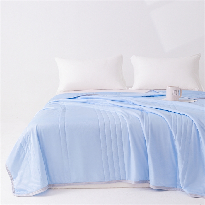 91家纺网 家纺一手货源 找家纺 （总）世爵家纺 2026新款凉感丝冰淇淋夏被纯色印花空调被直播跨境外贸爆款