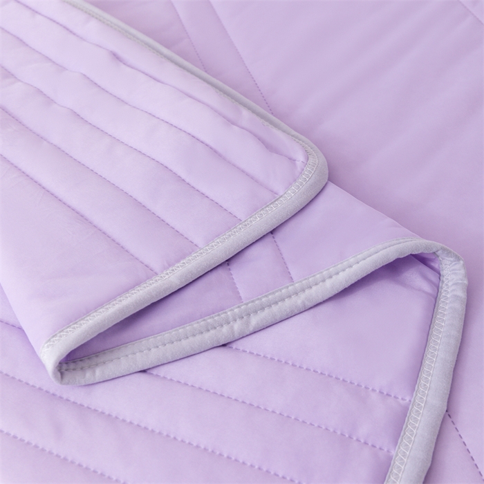 91家纺网 家纺一手货源 找家纺 世爵家纺 2026新款凉感丝冰淇淋夏被纯色印花空调被直播跨境外贸爆款 紫色